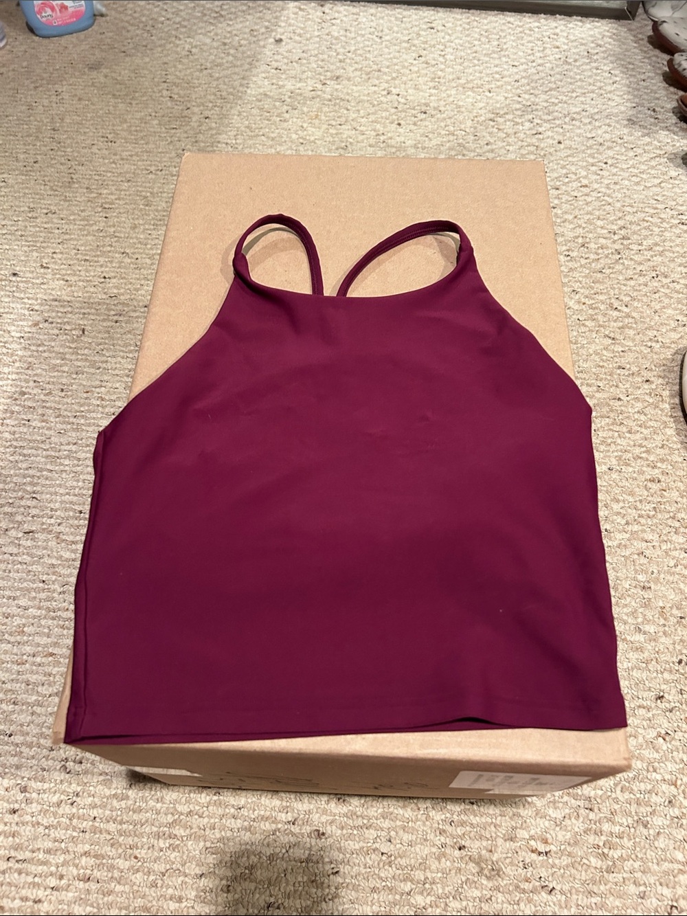 Old Navy Maroon Racerback Tank Top